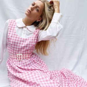 Vintage gingham maxi dress